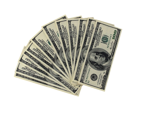 vějíř z dolarovek